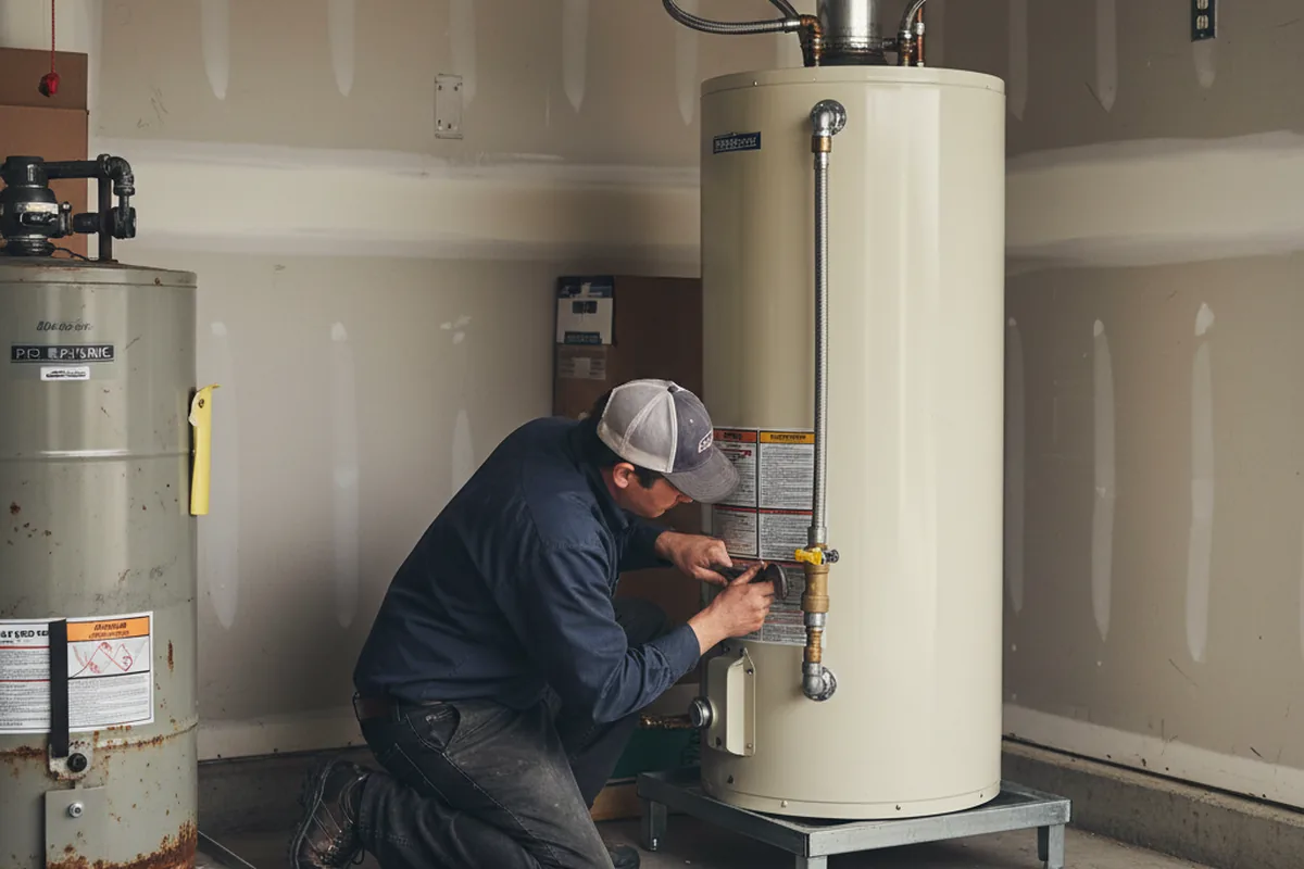 Water heater and shutoff valve replacement in Maspeth